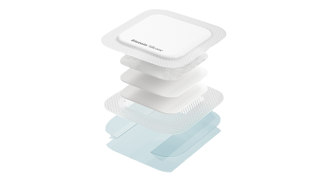 Biatain® Silicone five-layered design