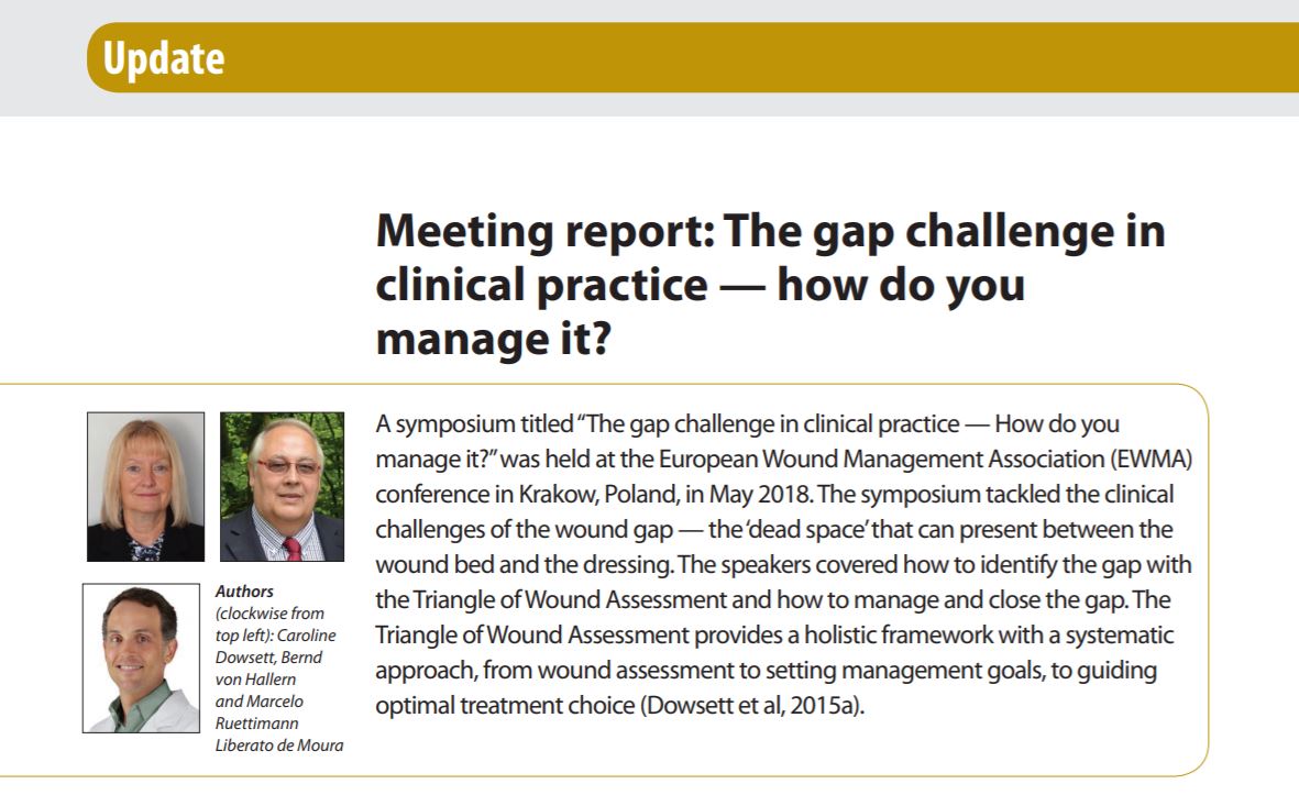 Using the Triangle of Wound Assessment to assess and manage the gap   